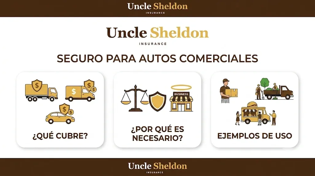 Coberturas principales de una póliza de seguro de auto comercial para negocios en Estados Unidos