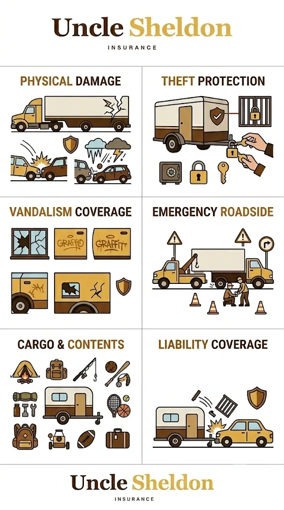 Types of trailers that need dedicated insurance beyond what a towing vehicle's policy covers