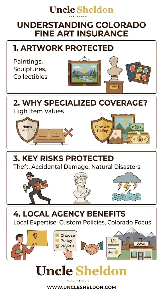 Colorado fine art insurance covering UV damage, transit risks, and environmental conditions